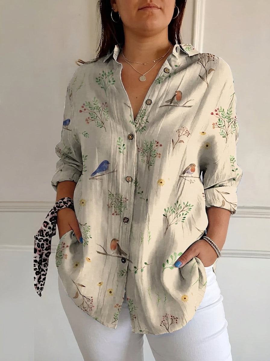 Opaline | Chemisier chic avec motifs fantaisistes