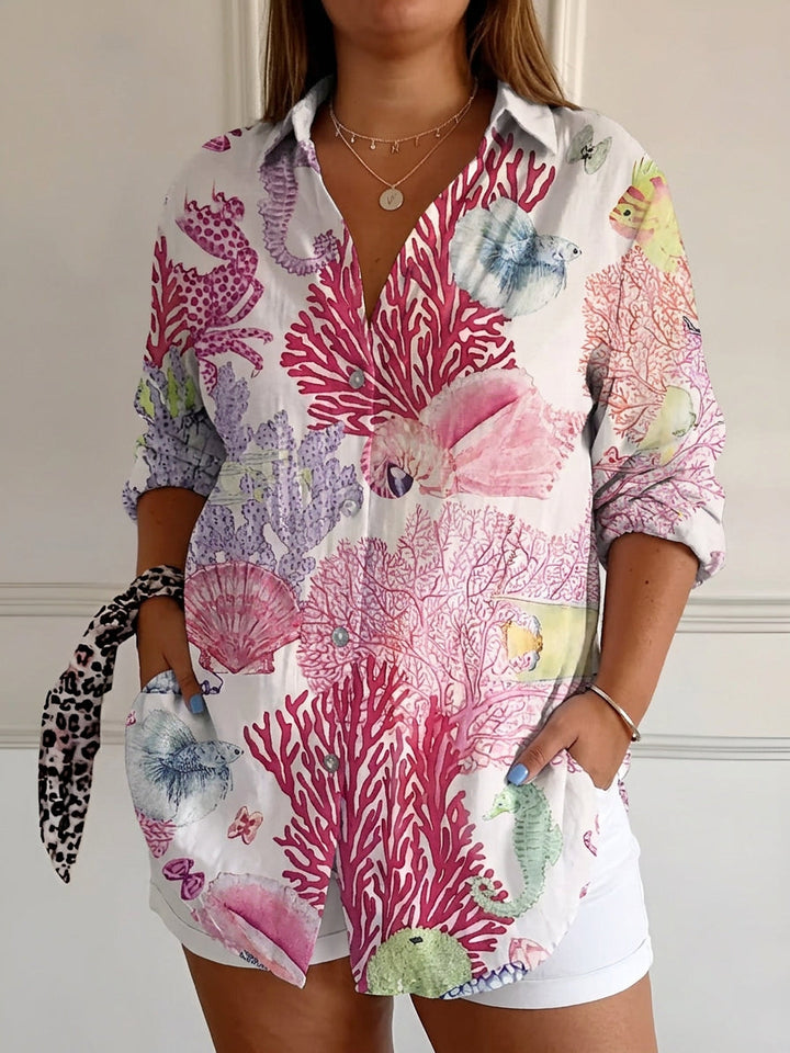 Opaline | Chemisier chic avec motifs fantaisistes